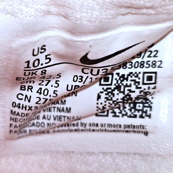 Nike Womens Renew Run 2 CU3505-105 Size 10.5 White Orange Running Athletic Shoes - Picture 12 of 13